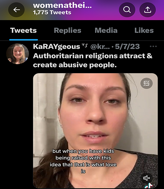 Skeptic Haven Twitter Women Atheists Unload